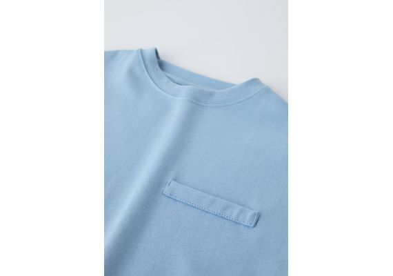 Zara   true neutrals heavy weight t-shirt , Цвет: Синий, Размер: 8-9 лет (130 см), изображение 6