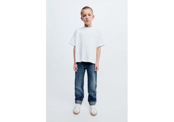 Zara Разделитель true neutrals straight jeans , Цвет: Синий, Размер: 6 лет (116 см)