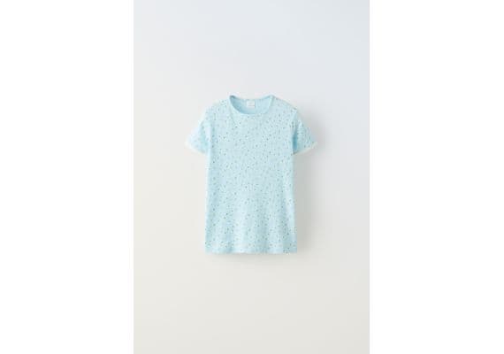 Zara 6-14 лет/ цветочный ребристый комплект , Цвет: Синий, Размер: 6-7 лет (120 см), изображение 2