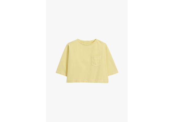 Zara Round neck футболка с 3/4 рукавами, Цвет: Зеленый, Размер: 6-7 лет (120 см)