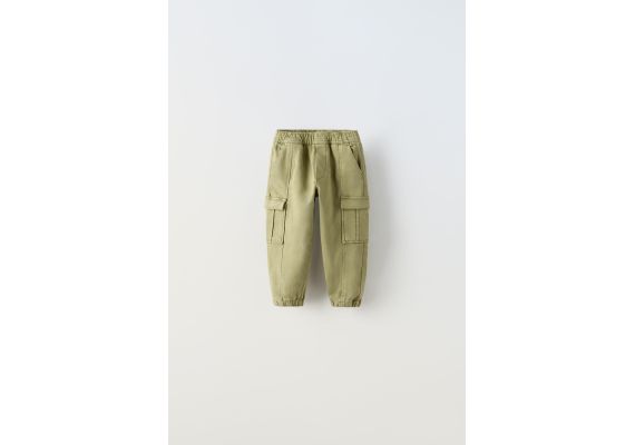 Zara Брюки comfort cargo trousers , Цвет: Зеленый, Размер: 2 лет (92 см)