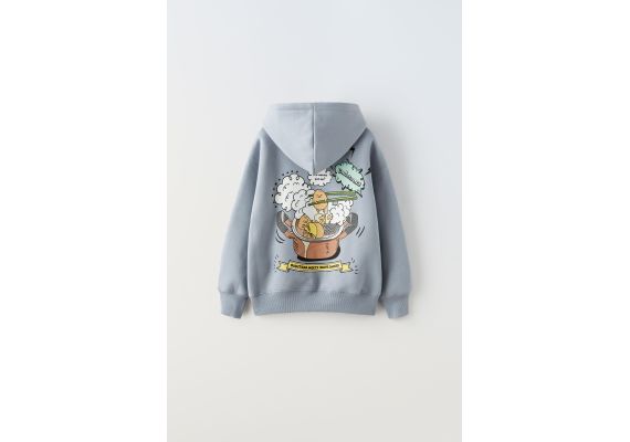 Zara Толстовка gudetama © , Цвет: Серый, Размер: 6-7 лет (120 см), изображение 2