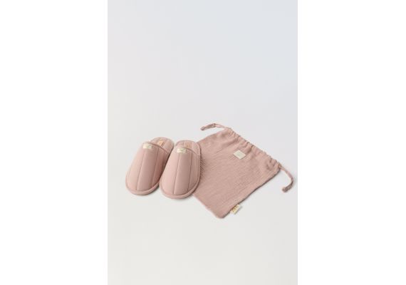 Zara Тапочки для дома mule house , Цвет: Розовый, Размер: 38/39 (24,9 см), изображение 6