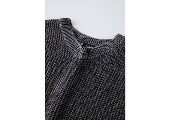 Zara  overdyed knit vest , Цвет: Серый, Размер: 6-7 лет (120 см), изображение 4