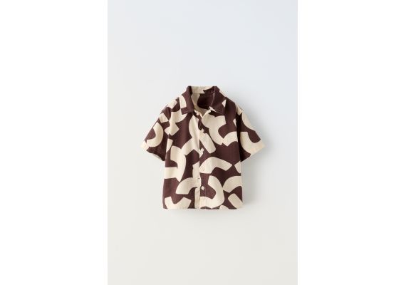 Zara Рубашка из печатного хлопка , Цвет: multicolor, Размер: 4 лет (104 см), изображение 4