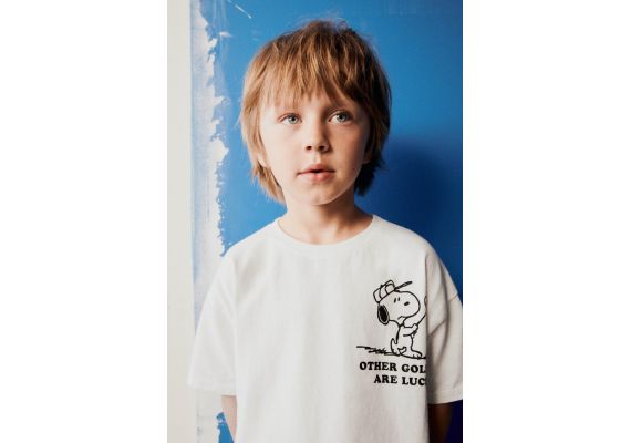 Zara Футболка snoopy peanuts™ , Цвет: Белый, Размер: 3 лет (98 см), изображение 4