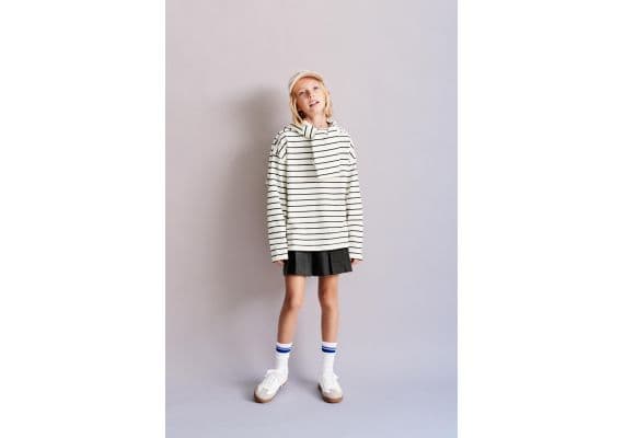 Zara Полосатая футболка тяжелого веса , Цвет: Черный, Размер: 11-12 лет (152 см)