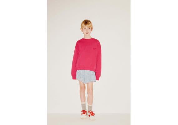 Zara Свитшот с вышитым слоганом , Цвет: Розовый, Размер: 6-7 лет (120 см)