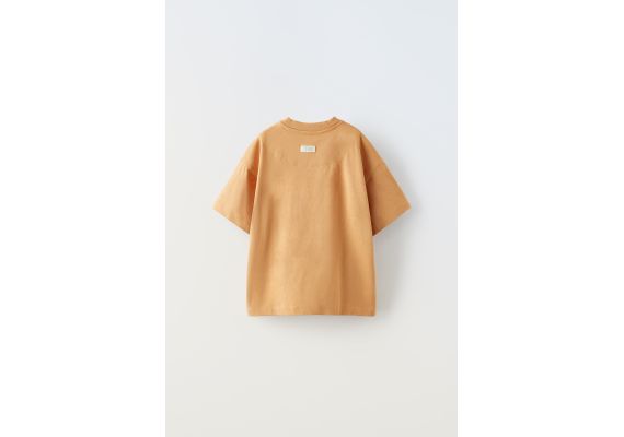 Zara Футболка с вышивкой true neutrals , Цвет: Оранжевый, Размер: 6-7 лет (120 см), изображение 5