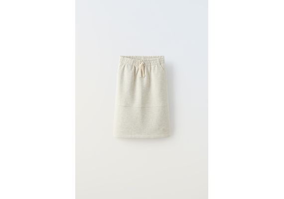 Zara Юбка с разделителем true neutrals plush midi skirt , Цвет: Серый, Размер: 9 лет (134 см), изображение 3