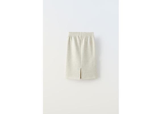 Zara Юбка с разделителем true neutrals plush midi skirt , Цвет: Серый, Размер: 7 лет (122 см), изображение 4