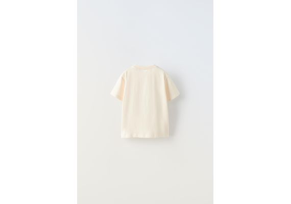 Zara Футболка с рельефным узором , Цвет: Бежевый, Размер: 5-6 лет (116 см), изображение 2