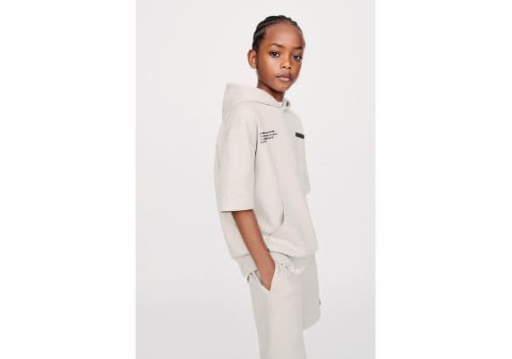 Zara   interlock plush hoodie and bermuda shorts co-ord , Цвет: multicolor, Размер: 6 лет (116 см), изображение 3