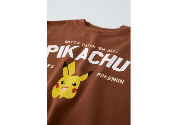 Zara Футболка pikachu pokémon™ , Цвет: Коричневый, Размер: 6-7 лет (120 см), изображение 3