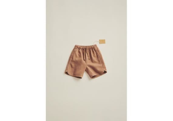 Zara Timelesz - льняные и хлопковые бермуды , Цвет: Коричневый, Размер: 1½ лет (86 см)