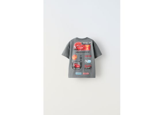 Zara Футболка cars lightning mcqueen © disney с круглым вырезом и короткими рукавами, Цвет: Серый, Размер: 1½ лет (86 см), изображение 2