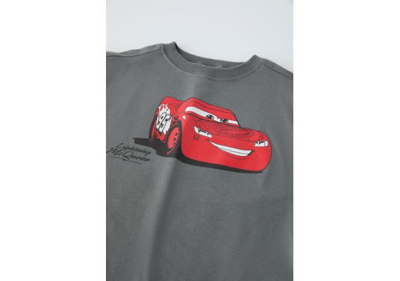 Zara Футболка cars lightning mcqueen © disney с круглым вырезом и короткими рукавами, Цвет: Серый, Размер: 1½ лет (86 см), изображение 3