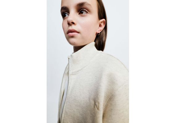 Zara Куртка true neutrals с молнией , Цвет: Серый, Размер: 8-9 лет (130 см), изображение 2