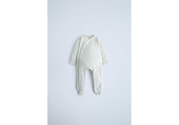 Zara Раскроя̈ние pointelle sleepsuit , Цвет: Зеленый, Размер: 0-1 месяцев (56 см)