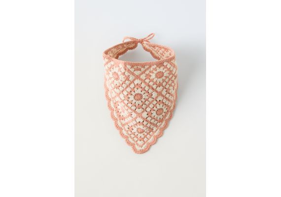 Zara   floral crochet knit bandana , изображение 4