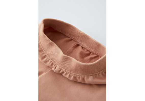 Zara Двойной костюм из кофты с длинным рукавом и брюк, Цвет: Розовый, Размер: 6-9 месяцев (74 см), изображение 4