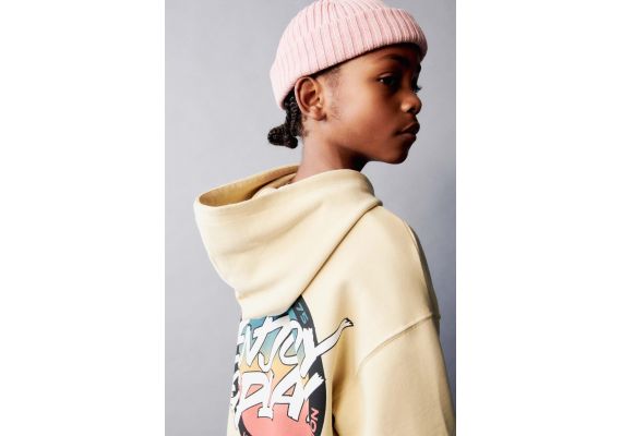 Zara Толстовка с принтом , Цвет: Оранжевый, Размер: 11-12 лет (152 см), изображение 2