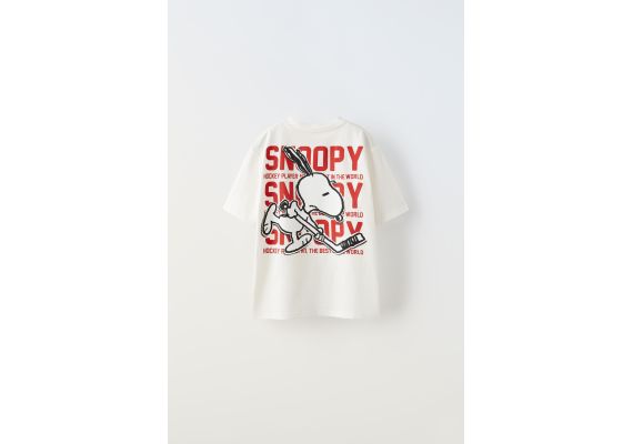 Zara Футболка snoopy peanuts™ , Цвет: Белый, Размер: 6-7 лет (120 см), изображение 3