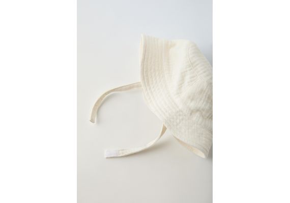 Zara Textured hat , Цвет: Бежевый, Размер: 3-6 месяцев (43 см), изображение 2