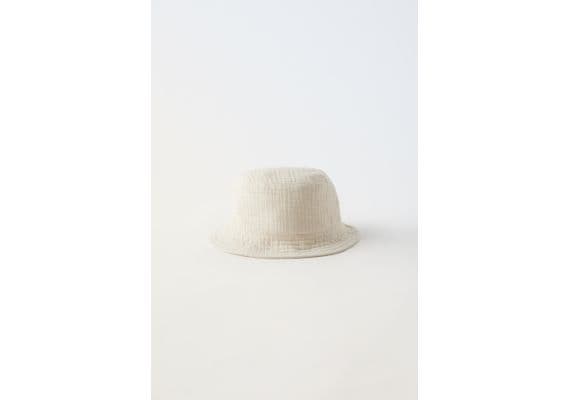 Zara Textured hat , Цвет: Бежевый, Размер: 3-6 месяцев (43 см), изображение 3