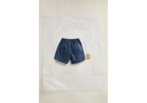 Zara tIMELESZ - Льняные и хлопковые бермуды, Цвет: Синий, Размер: 1½ years (86 cm), изображение 2