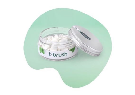 Зубная паста с фтором со вкусом мяты T-Brush 90 таблеток