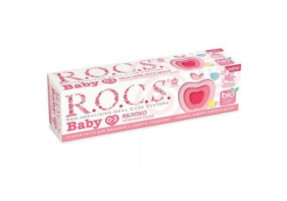 Rocs Baby 0-3 Age Зубная паста со вкусом яблочного пюре 35 мл