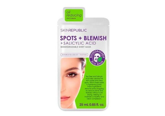 Тканевая маска для лица Skin Republic Spots + Blemish 25 мл