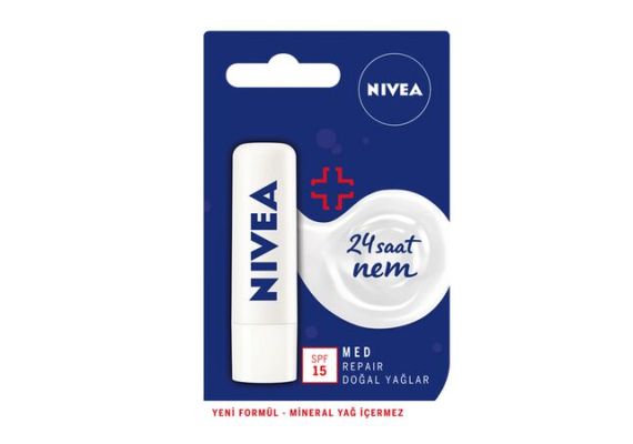 Восстанавливающий крем для губ Nivea Med Repair SPF15 4,8 г/5,5 мл