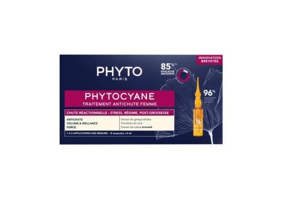 Средство против выпадения волос Phyto Phytocyane для женщин, 12 ампул по 5 мл