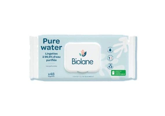 Biolane Pure Water Wipes 48 салфеток