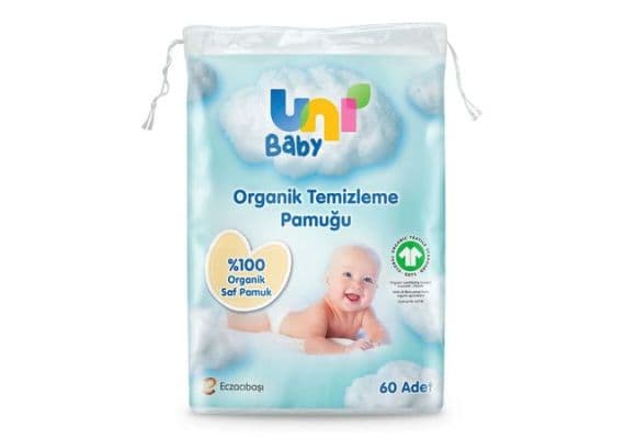 Uni Baby Детская чистящая вата, 60 шт.