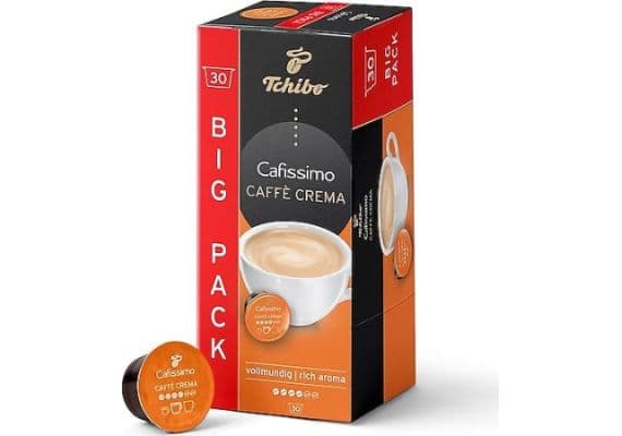 Tchibo Cafissimo Caffe Crema Capsule Coffee 30