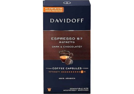 Davidoff Espresso 57 Riseretto Dark & ​​Chocolatey Capsule Coffe 10