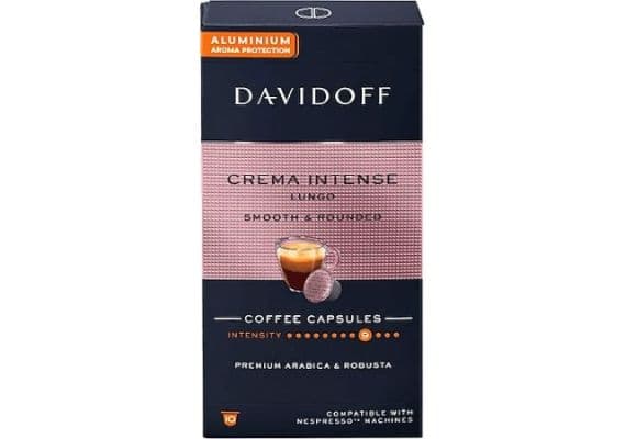 Davidoff Crema Intense Lungo Smooth & Cround Capsule Coffee 10