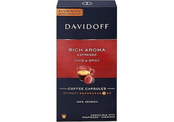 Davidoff Rich Aroma Espresso Vivid & Spicy Capsule Coffee 10