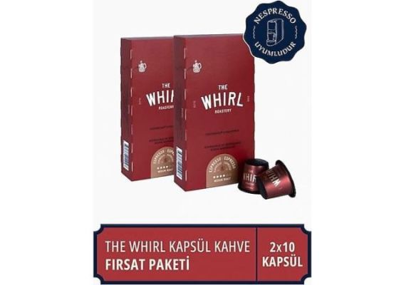 Whirl Espresso Medium Capsule Coffee Pack 10 шт. X 2 пакета