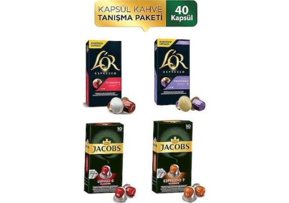 Пакет знакомств кофе Jacobs и L'Or Capsule Coffee 10 x 4