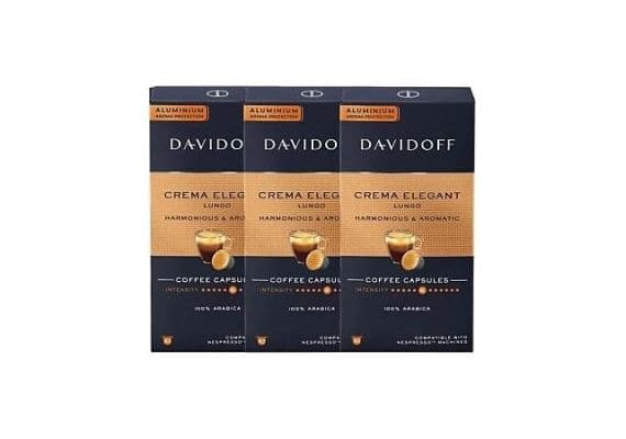 Davidoff Crema Elegant Lungo Harmonious & Aromatic Capsule Coffee 10 штук