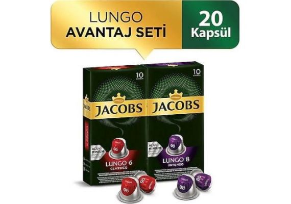 Jacobs Lungo Capsule Coffee Advantage Set 20 капсул