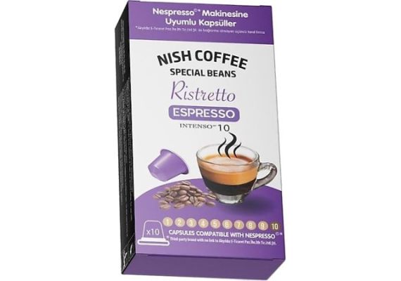 NISH RISTRETTO 10 NESPRESSO COMPATIBLE 10S CAPSULE COFEET