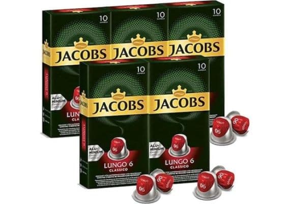 Jacobs Lungo 6 Classico 10 Capsule Coffee