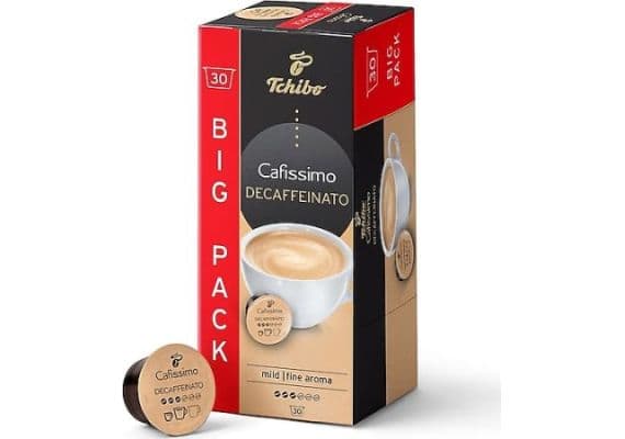 Tchibo Cafissimo Cafe Crema crequa Decaffeinato Capsule coffe 30