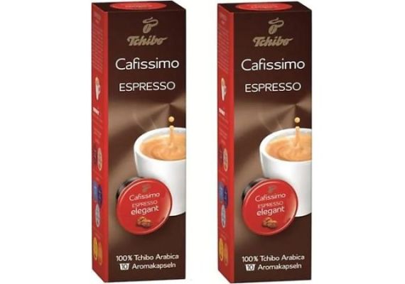 Tchibo Cafissimo Espresso Elegant Aroma 10 PC Post 2 PC Capsule Capele Coffee