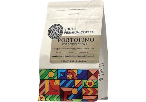 Sirius Premium Portofino Espresso Blend Core Coffee 250 Gr